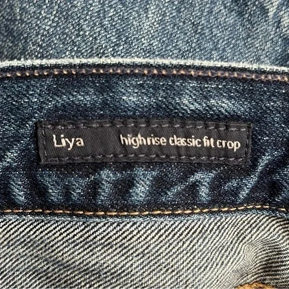 Citizens of Humanity LIYA High Rise Classic Fit Jeans 31 Button Fly Distressed - Picture 10 of 12